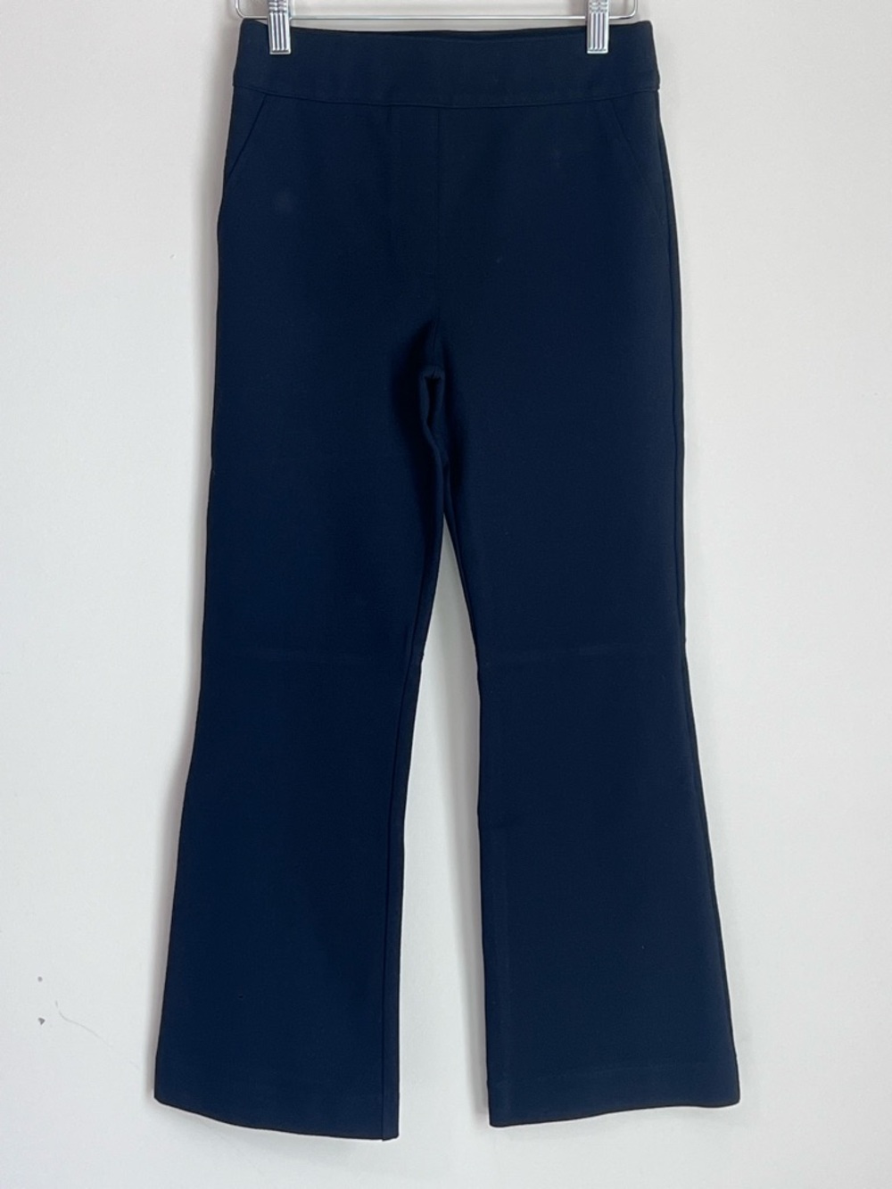 Spanx Pants Womens Small Black Kick Flare Crop Pull On Stretch‎ Office Career